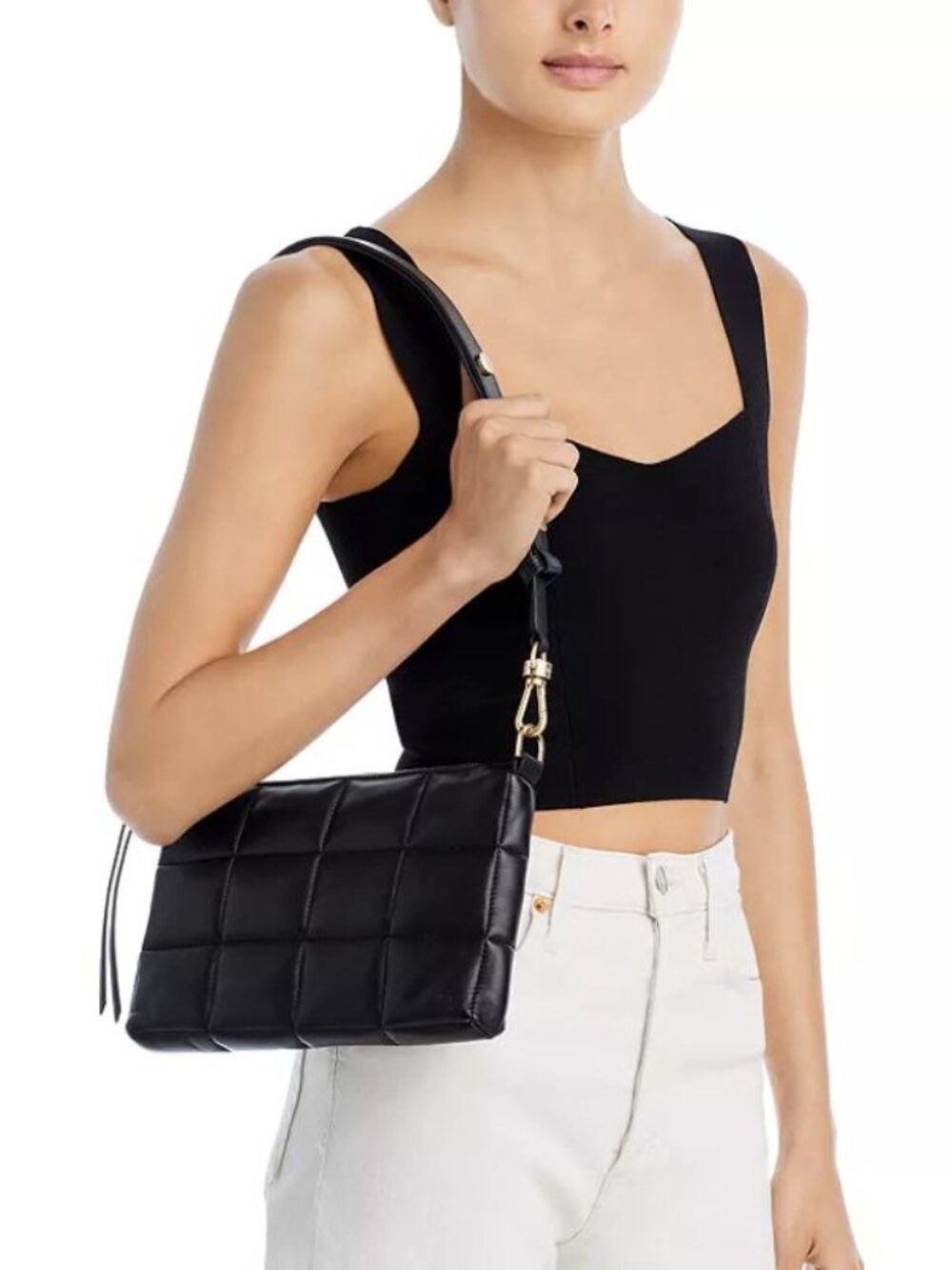 ALLSAINTS Sheringham Quilted Leather Shoulder Bag